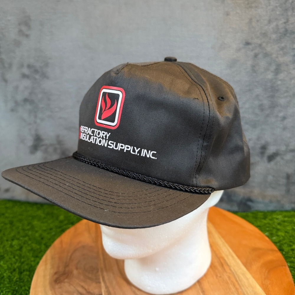 Kati Sportcap Snapback Hat Mens One Size Fits All Black Rope Detail Logo Cap